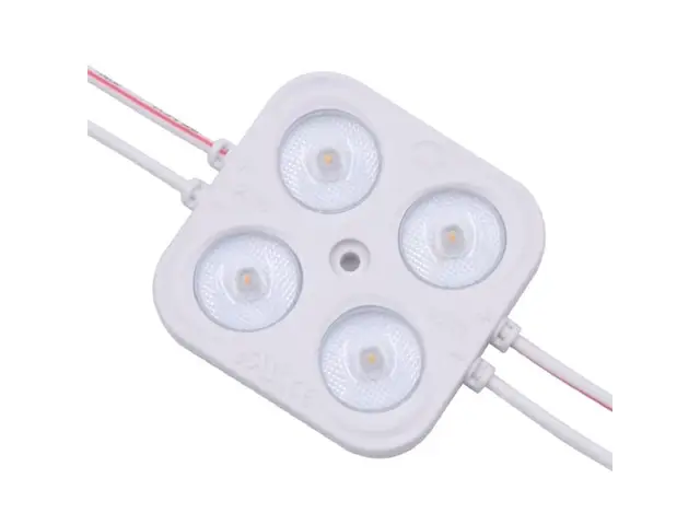 Injected LED modules on a chain, the type used to light channel letters and signage from inside