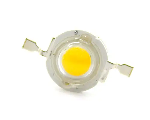 High-power LED emitters mounted on star boards, ready for a heatsink